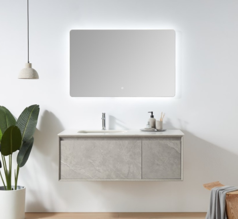 北歐北歐風(fēng)格介紹：北歐輕奢極簡風(fēng)浴室柜，可定制