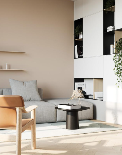 室內(nèi)裝飾設(shè)計(jì)風(fēng)格：舒適的簡(jiǎn)約住宅，配以泥土色調(diào)的室內(nèi)裝飾