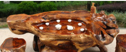 樟木根雕茶幾價格，根雕茶幾空心部位有蟑螂怎么辦