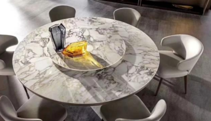 大理石臺面翻新：天然大理石家具，白色永遠都是主色調(diào)。