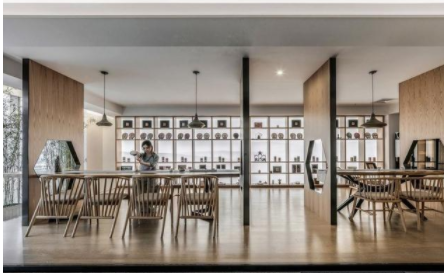 現(xiàn)代家裝設(shè)計風格，中式簡約設(shè)計風辦公室