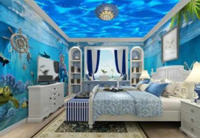 兒童房間設(shè)計(jì)：這個(gè)海洋兒童房什么水平？國(guó)外兒童房有什么可取之處？