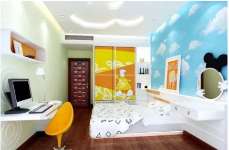 兒童房間裝修效果圖：如何解決兒童房裝修后甲醛及裝修污染？